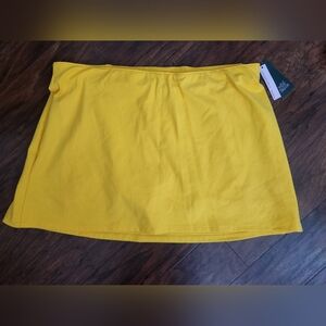 NWT Wild Fable ButterBliss Gen Z Yellow Skort Plus Size 1X Blokette Sporty Chic